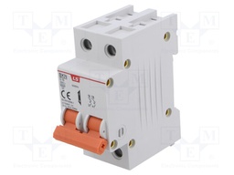 Circuit breaker; 230/400VAC; Inom: 10A; Poles: 2; Charact: C; 6kA