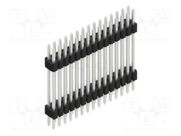 Connector: pin strips; pin header; male; PIN: 30; 1.27mm; THT; 2x15