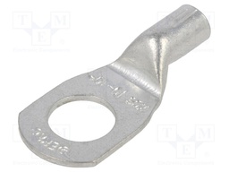 Tip: ring tube; M10; 10mm2; crimped; for cable; tinned; copper