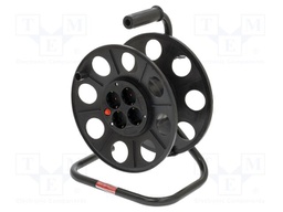 Cable reel; with socket; Sockets: 4; CEE 7/3 (F) socket