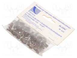 Holder; brown; Application: OMYp 2x0,5,for flat cable; 50pcs.