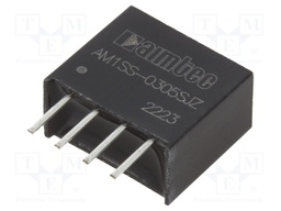 Converter: DC/DC; 1W; Uin: 2.97÷3.63V; Uout: 5VDC; Iout: 200mA; SIP4