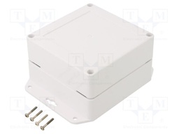 Enclosure: multipurpose; X: 105mm; Y: 105mm; Z: 60mm; ZP; ASA; white