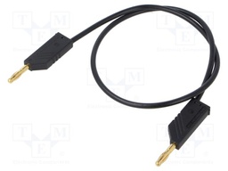 Test lead; 60VDC; 30VAC; 32A; Len: 0.5m; black; Material: brass