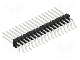 Connector: pin strips; pin header; male; PIN: 34; 2.54mm; SMT,THT