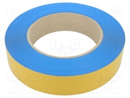 Tape: marking; light-blue; L: 50m; W: 50mm; self-adhesive; PVC