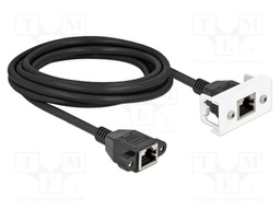 Easy 45; RJ45 socket,both sides; on panel,in housing,push-in