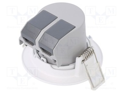 LED spotlight; 220/240VAC; 5W; warm white; 36°; 3000K; 420lm; Ø72mm