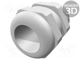 Gland; M20; 9÷13mm; Mat: metal