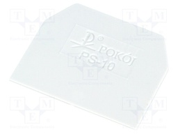 End plate; Application: ZG-G10; grey; Width: 1mm; polyamide