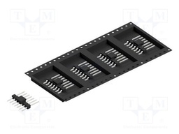 Connector: pin strips; pin header; male; PIN: 7; 2.54mm; SMT; 1x7