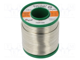 Soldering wire; Sn96,3Ag3,7; 3mm; 1kg; lead free; Package: reel
