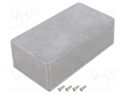 Enclosure: multipurpose; X: 82mm; Y: 153mm; Z: 50mm; 1590; aluminium