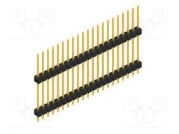 Connector: pin strips; pin header; male; PIN: 21; 2.54mm; THT; 1x21