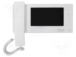 Video intercom; MK; wall mount; 14.5VDC; white; 7"; Touchpad: yes
