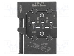 Crimping jaws; flat tip; 0.1÷0.25mm2,0.25÷0.5mm2,0.5÷1mm2