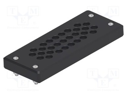 Multigate grommet; black; Holes no: 29; -40÷80°C; 4÷7mm; Entrelec