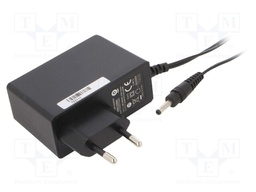 Power supply: switched-mode; constant voltage; 12VDC; 2A; 24W