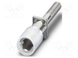 Test socket; screw terminal; PA; ways: 1; W: 6mm; H: 6mm; Body: violet