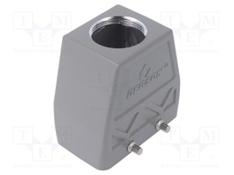 Enclosure: for HDC connectors; size D10B; for cable; straight