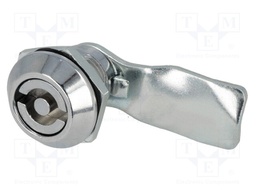Lock; zinc and aluminium alloy; 21mm; chromium