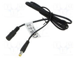 Cable; 2x0.52mm2; DC 5,5/2,1 plug,DC 5,5/2,1 socket; straight
