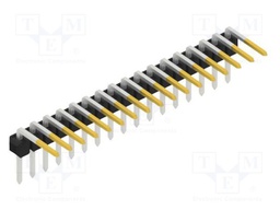 Connector: pin strips; pin header; male; PIN: 17; 2.54mm; THT; 1x17