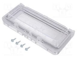 Inspection windows; 78x165x25mm; IP65; on hinged