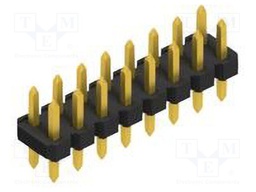 Connector: pin strips; pin header; male; PIN: 16; 2.54mm; THT; 2x8