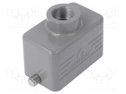 Enclosure: for HDC connectors; size D10B; for cable; for latch