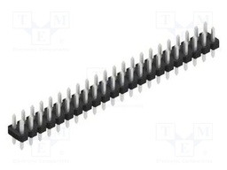 Connector: pin strips; pin header; male; PIN: 44; 2.54mm; THT; 2x22