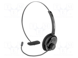 Headphones with microphone; black; Bluetooth 3.0 EDR,wireless