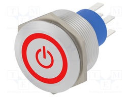 Switch: vandal resistant; Pos: 2; DPST; 3A/250VAC; 3A/28VDC; IP67