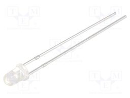 LED; 3mm; green; 16000÷30000mcd; 30°; 2.6÷3.2V; -40÷85°C; 60mW