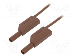 Test lead; PVC; 2m; brown; 16A; 1kV; Cond.cross sec: 0.75mm2
