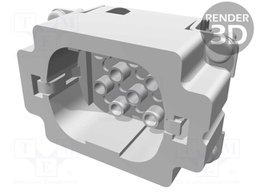 Connector: HTS; male; HD.16; PIN: 16; 16+PE; crimped,on cable; 250V