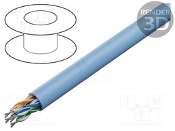 Wire; U/UTP; industrial Ethernet,RS422,outdoor; 5e; stranded; Cu