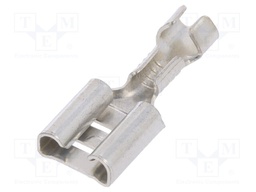 Terminal: flat; 6.3mm; 0.8mm; female; 0.5÷1mm2; crimped; for cable