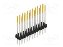 Connector: pin strips; pin header; male; PIN: 22; 2.54mm; THT; 2x11