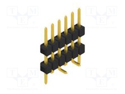Connector: pin strips; pin header; male; PIN: 6; 2.54mm; SMT; 1x6