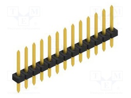 Connector: pin strips; pin header; male; PIN: 13; 2mm; THT; 1x13