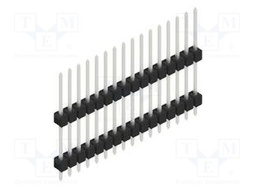Connector: pin strips; pin header; male; PIN: 16; 2.54mm; THT; 1x16