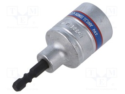 Wrench; 12-angles,twelve point socket; 1/4" (E6,3mm); 80mm; long