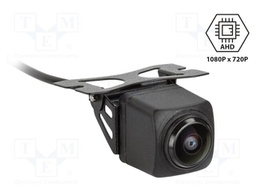Rear view camera; 180°; black; 12VDC; Kit: camera; Features: NTSC