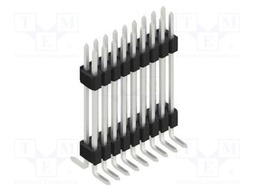 Connector: pin strips; pin header; male; PIN: 18; 1.27mm; SMT; 2x9