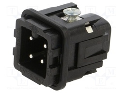 Connector: HDC; contact insert; male; CK; PIN: 3; 3+PE; size 21.21