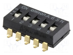 Switch: DIP-SWITCH; Poles number: 5; ON-OFF; 0.025A/24VDC; Pos: 2