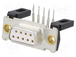 D-Sub; PIN: 25; socket; female; on PCBs; straight; THT; 5A; -55÷125°C