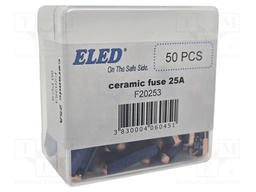 Fuse: fuse; 25A; 32VDC; ceramic,automotive; 6x25mm