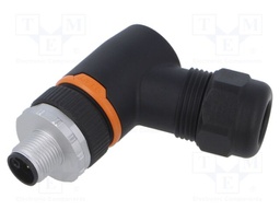 Connector: M12; plug; PIN: 5; male; L code-Power; for cable; IP67